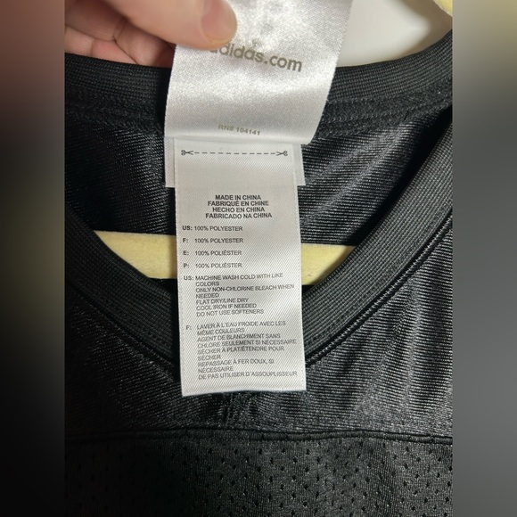 Large Adidas Football Jersey, Kids Large, Fits Like Fitted small/medium adult - Picture 5 of 9